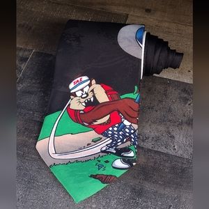 1996 Looney Tunes Mania Taz Golf Tie
